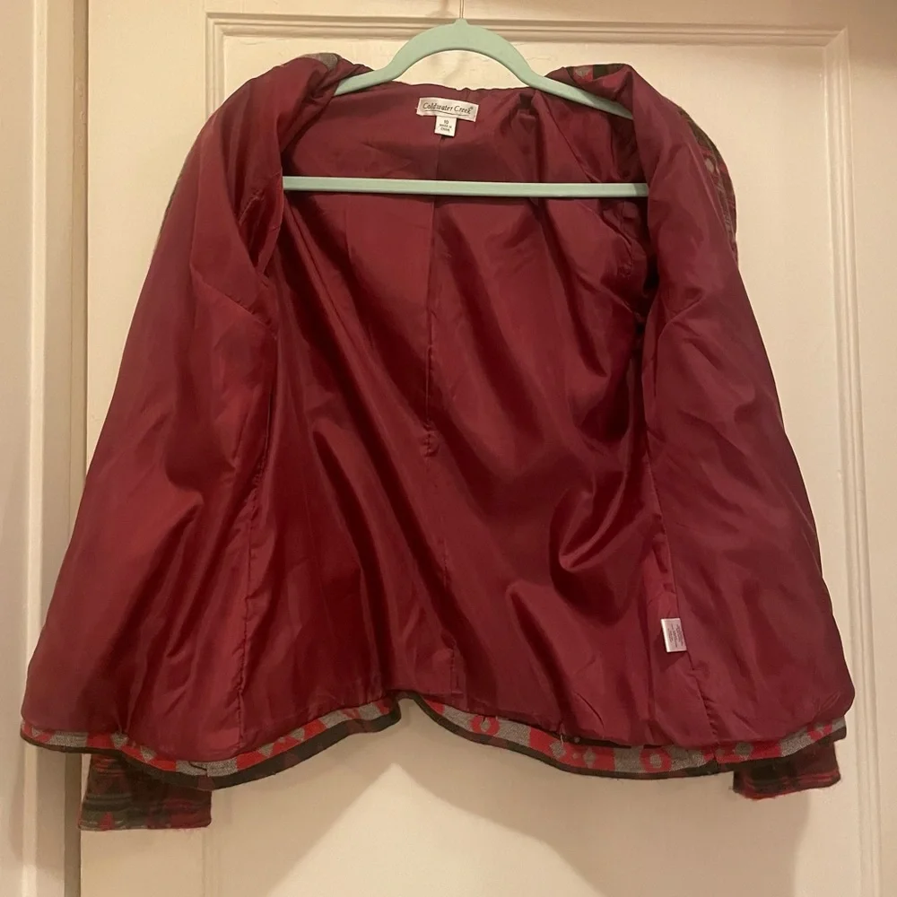 Coldwater Creek women’s Size 10 
Southwestern design Wool Blend Shacket Jacket - Picture 5 of 14